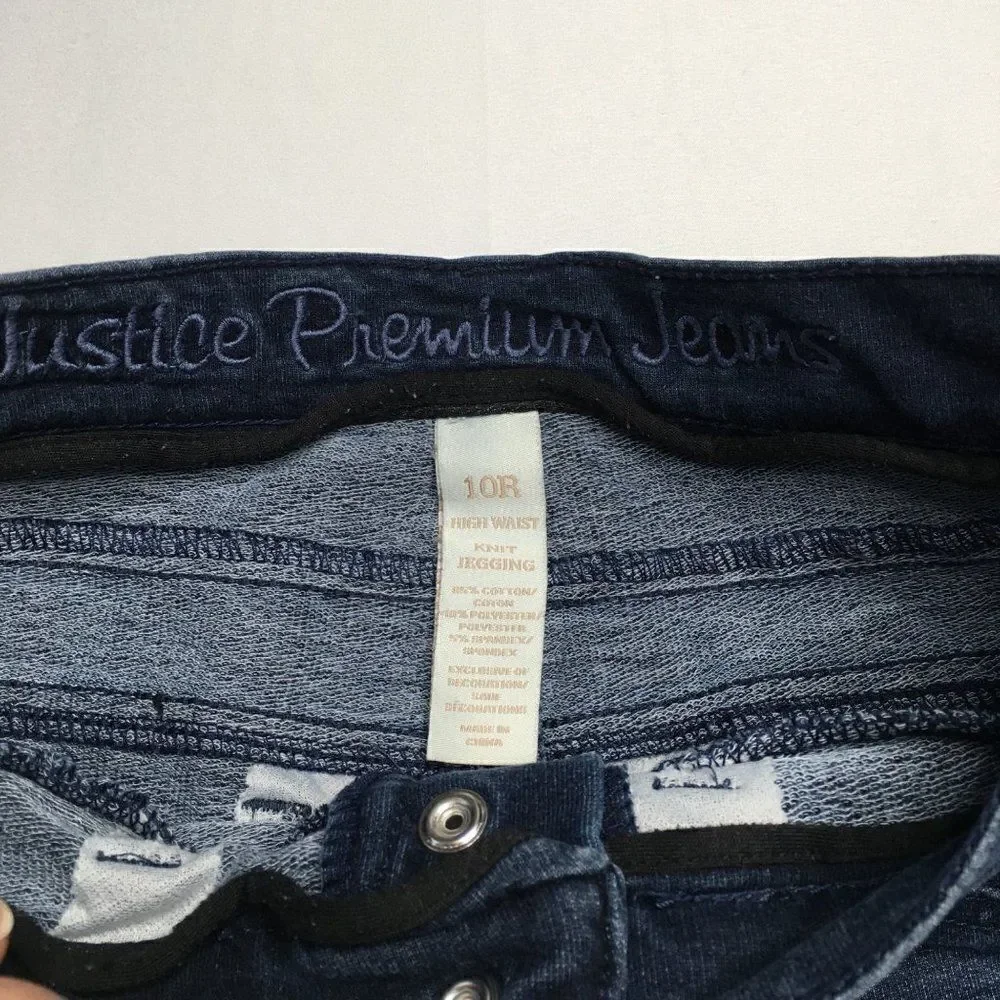 Justice premium high waist jeggings size 10R